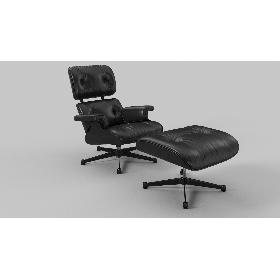Eames Vitra Lounge Chair 1956 BB 3D model